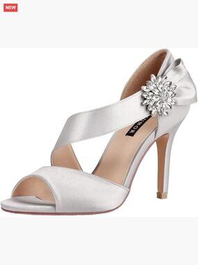 3" Heel Satin Sandals Open Toe Stiletto Bow Wedding Party Dancing